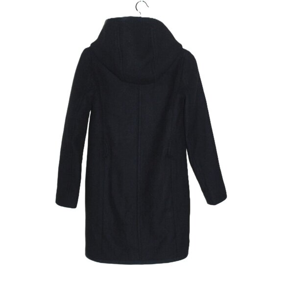 ARITZIA Wilfred Belted/Hooded Borda Coat with Wool & Cashmere, Black - Size XXS - Picture 13 of 16